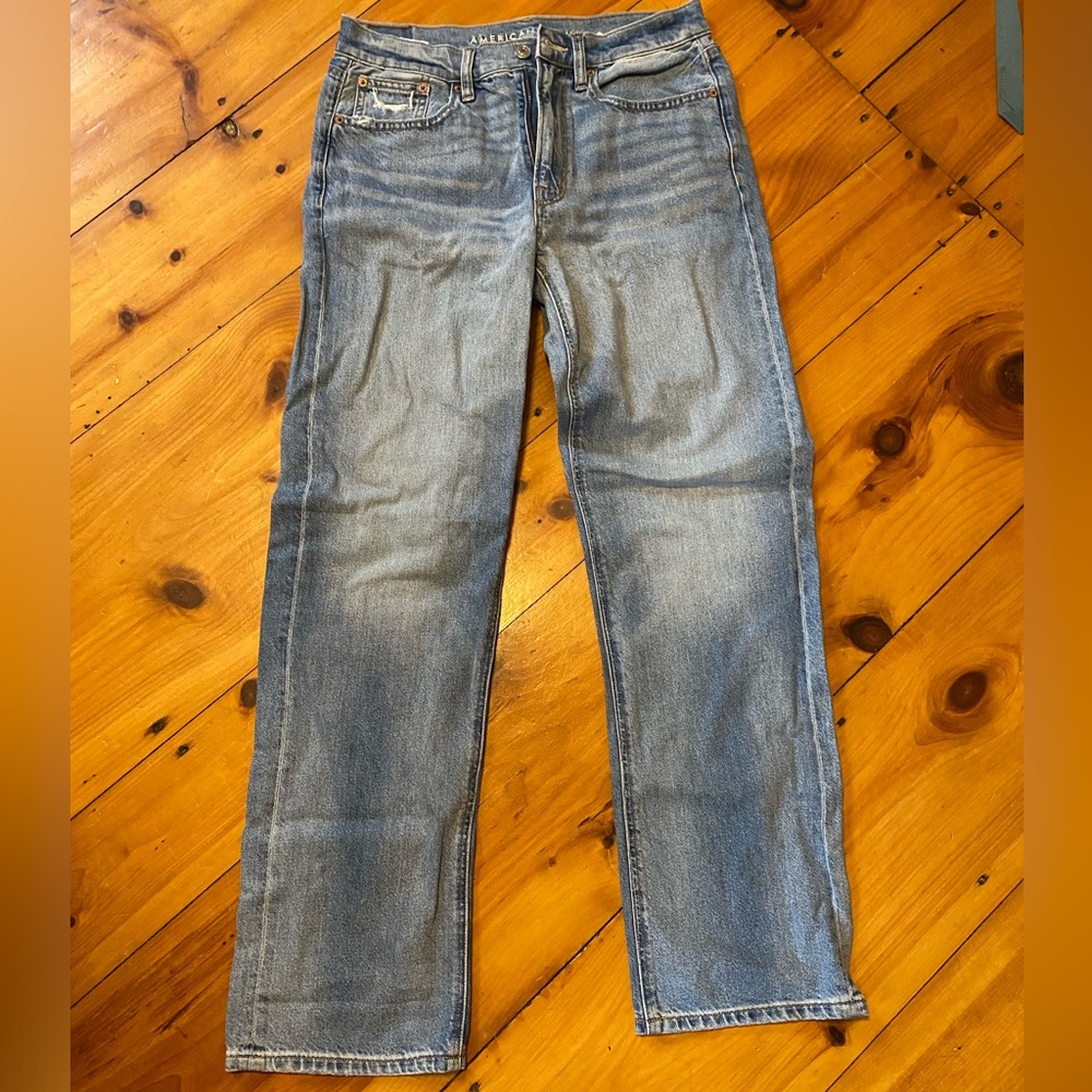 American Eagle bootcut “mom” jeans